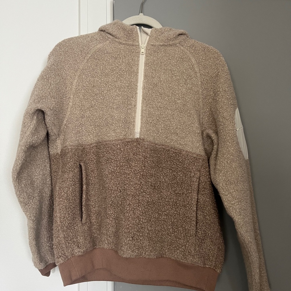 Outdoor Voices Tan Teddy Jacket